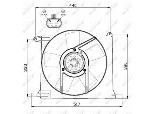 Wentylator Chłodnicy Silnika 47484