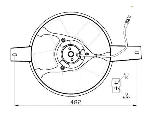 Wentylator Chłodnicy Silnika 47540