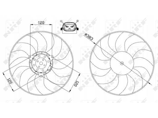 Wentylator Chłodnicy Silnika 47666