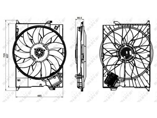 Wentylator Chłodnicy Silnika 47852