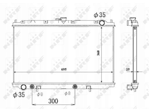 Chłodnica Silnika 53695
