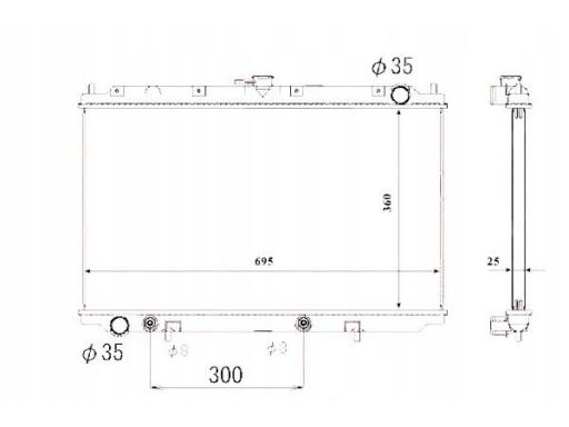 Chłodnica Silnika 53695