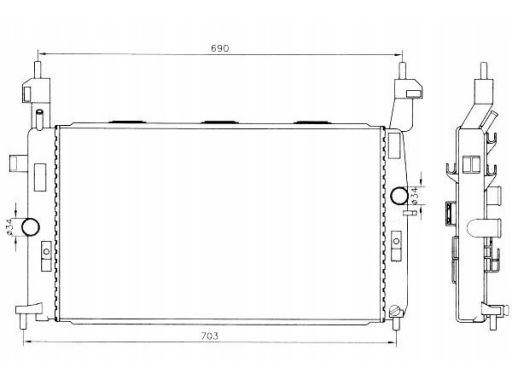 Chłodnica Silnika 55317