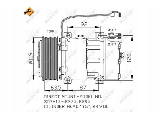 32705 Kompresor Klimatyzacji Nrf 32705 Nrf
