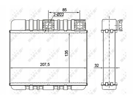 54277 Nagrzewnica Nrf 54277 Nrf
