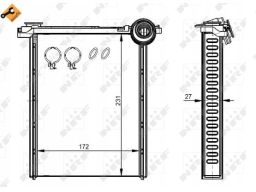 54314 Nagrzewnica Nrf 54314 Nrf