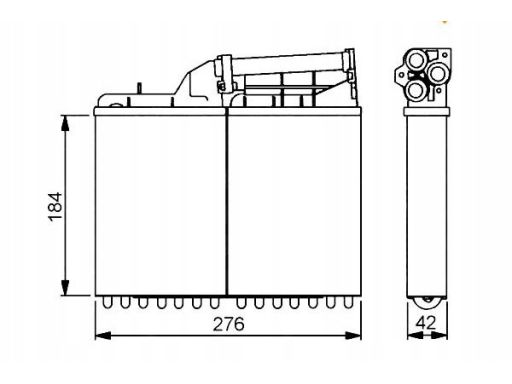 58053 Nagrzewnica Nrf 58053 Nrf