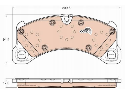Klocek Hamulcowy Kpl. Gdb2004