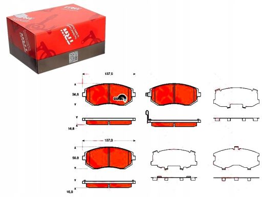 Klocek Hamulcowy Kpl. Gdb3371