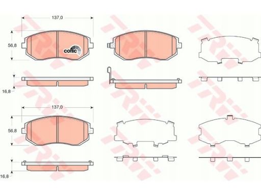 Klocek Hamulcowy Kpl. Gdb3371