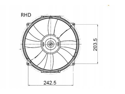 Wentylator Chłodnicy Silnika 47045