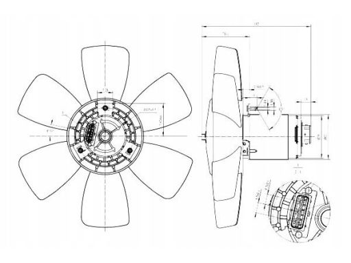 Wentylator Chłodnicy Silnika 47429