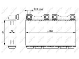 54283 Nagrzewnica Nrf 54283 Nrf