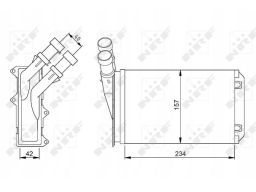 54308 Nagrzewnica Nrf 54308 Nrf