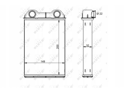 54341 Nagrzewnica Nrf 54341 Nrf