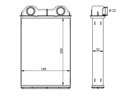 54341 Nagrzewnica Nrf 54341 Nrf