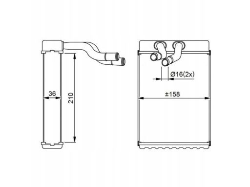 54289 Nagrzewnica Nrf 54289 Nrf
