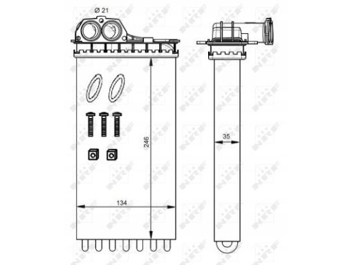 54332 Nagrzewnica Nrf 54332 Nrf