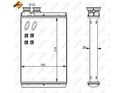 54347 Nagrzewnica Nrf 54347 Nrf