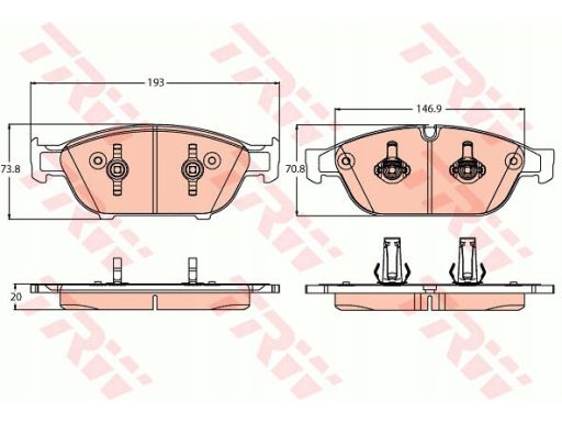 Klocek Hamulcowy Kpl. Gdb2113