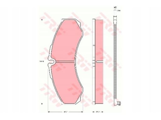 Klocek Hamulcowy Kpl. Gdb1609