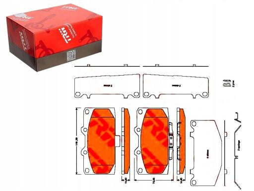 Klocek Hamulcowy Kpl. Gdb3470