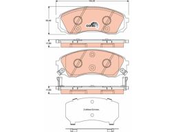 Klocek Hamulcowy Kpl. Gdb3448