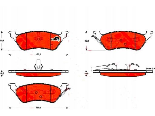 Klocek Hamulcowy Kpl. Gdb4130