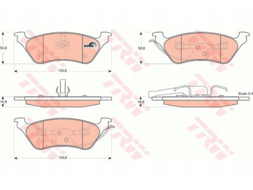 Klocek Hamulcowy Kpl. Gdb4130