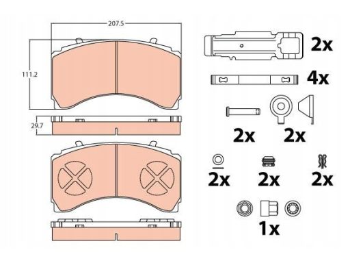 Klocek Hamulcowy Kpl. Gdb5110