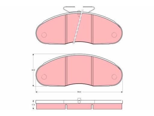 Klocek Hamulcowy Kpl. Gdb827