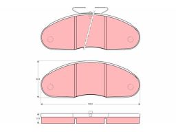 Klocek Hamulcowy Kpl. Gdb827