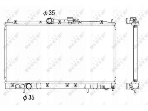 53312 Chłodnica Silnika Nrf 53312 Nrf