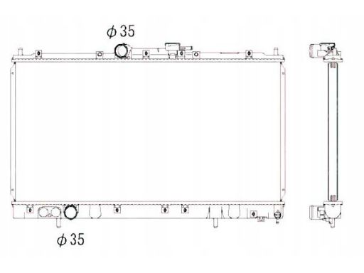 53312 Chłodnica Silnika Nrf 53312 Nrf