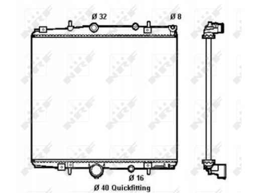58313 Chłodnica Silnika Nrf 58313 Nrf