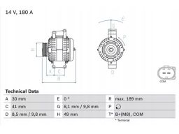 0 986 048 840 Alternator 0 986 048 840 Bosch