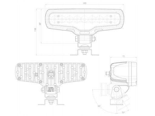 1101 Reflektor Świateł Przednich 1101 W149 Waś