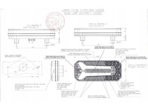 1117 Dd L Lampa Tylna 1117 Dd L W150Dd Waś