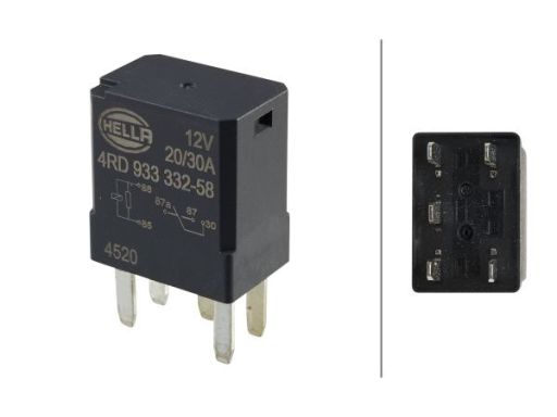 4Rd 933 332-581 Przekaźnik Prądu Pracy 4Rd933 332-581 Hella
