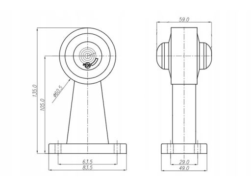 139L Światło Obrysowe 139L W21.6 Waś