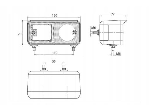 43 Lampa Kierunkowskazu 43 Wo-7P Waś