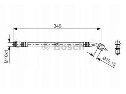 1 987 481 424 Przewód Hamulcowy Elastyczny 1 987 481 424 Bosch