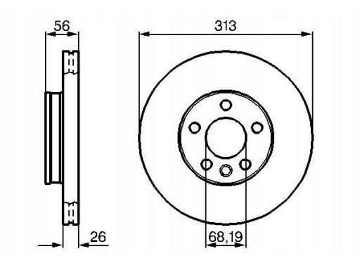 0 986 478 296 Tarcza Hamulcowa Bosch