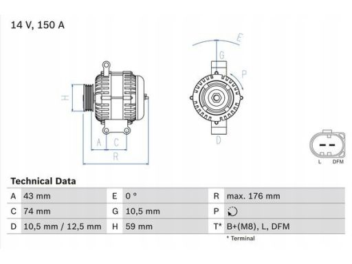 0 986 047 920 Alternator 0 986 047 920 Bosch