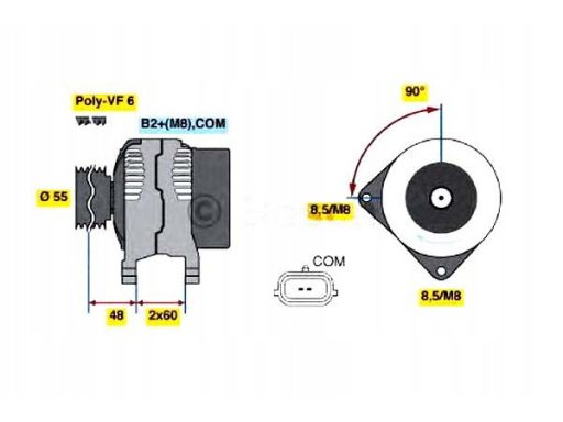 0 986 049 030 Alternator 0 986 049 030 Bosch