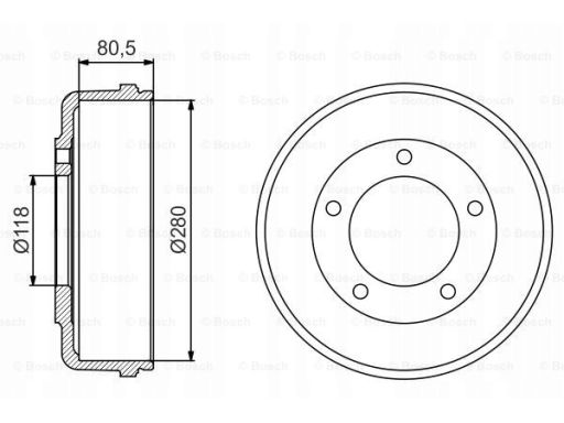0 986 477 203 Bęben Hamulcowy Bosch