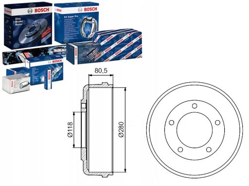 0 986 477 203 Bęben Hamulcowy Bosch