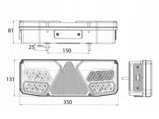 1039 Lampa Tylna 1039 W137Dp Waś