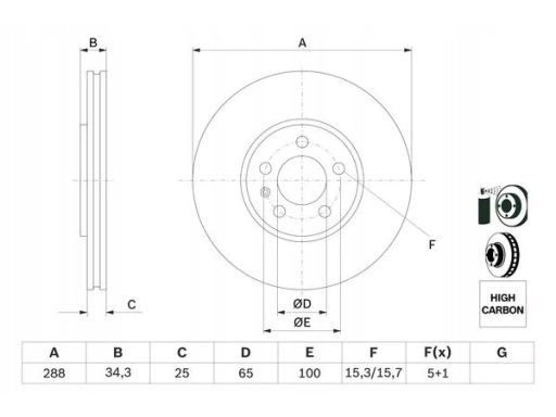 0 986 478 867 Tarcza Hamulcowa Bosch