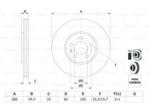 0 986 478 867 Tarcza Hamulcowa Bosch